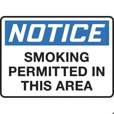 Accuform OSHA NOTICE Safety Sign SMOKING MSMK825XP MSMK825XP